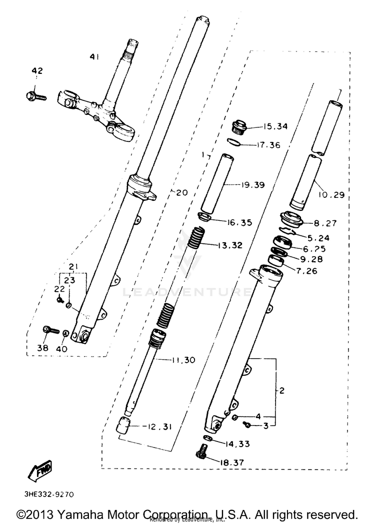 Front Fork Schematic