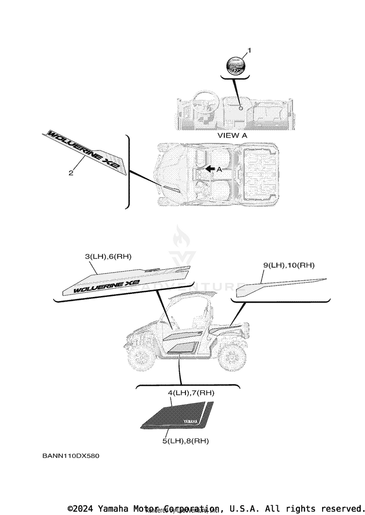 Graphics WOLVERINE X2 EPS R S - YXE85WTANS - 2022 Schematic