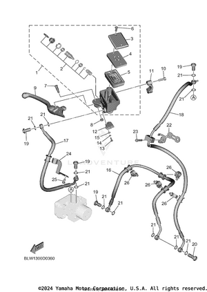 Front Master Cylinder Schematic