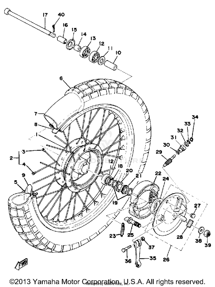 Front Wheel Schematic
