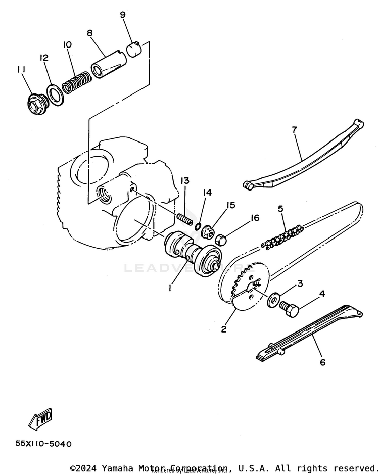 Camshaft - Chain Schematic