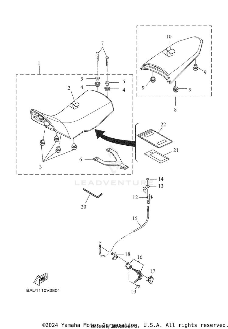 Seat TENERE 700 - XTZ7NB - 2022 Schematic