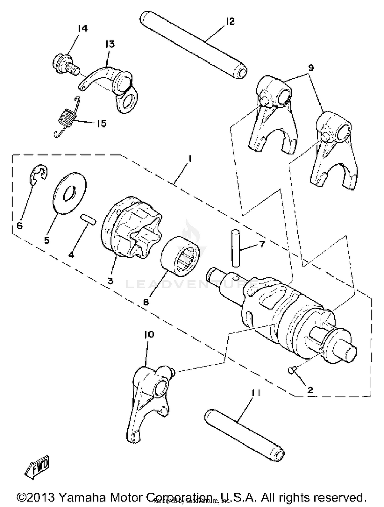 Shift Cam-Fork Schematic