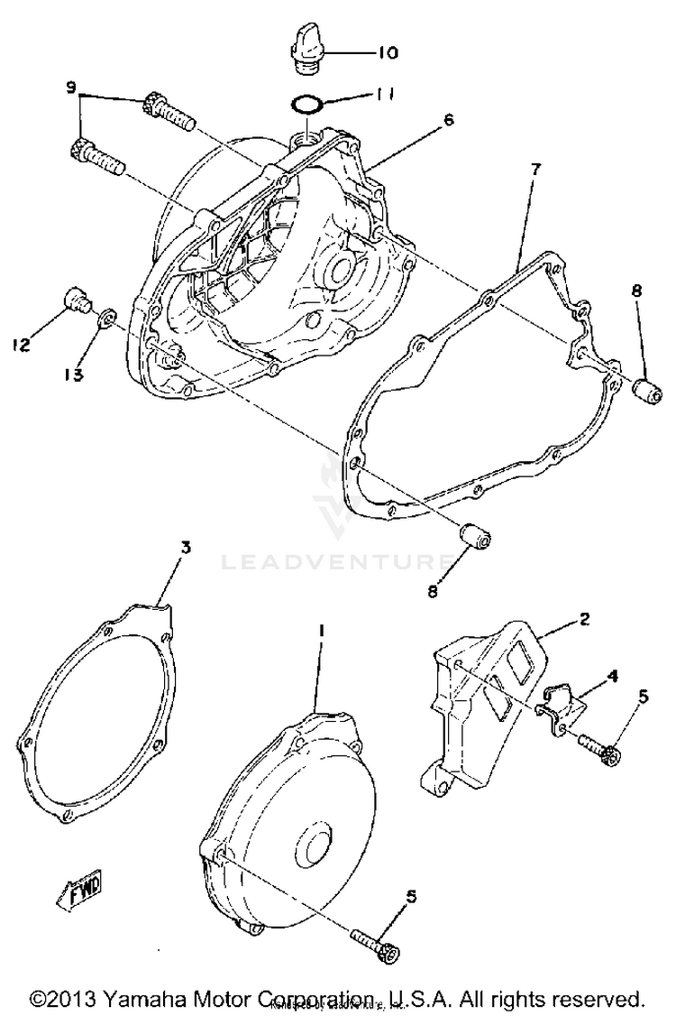 Crankcase Cover Schematic