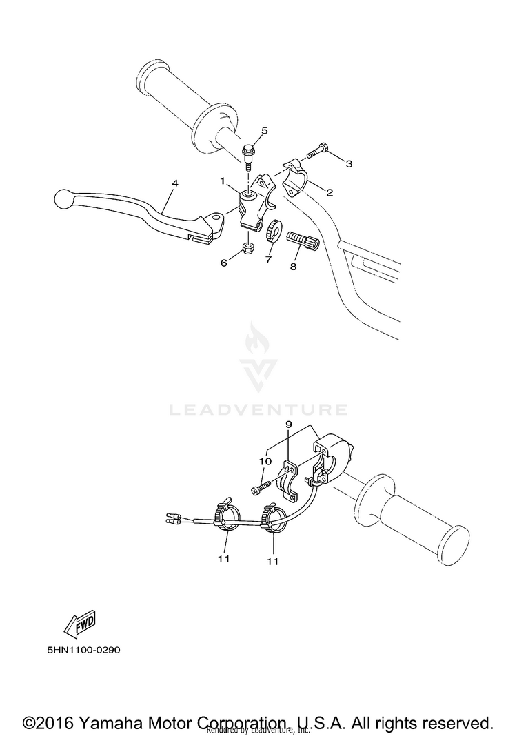 Handle Switch  Lever Schematic