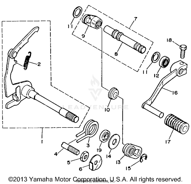 Shift Shaft Schematic