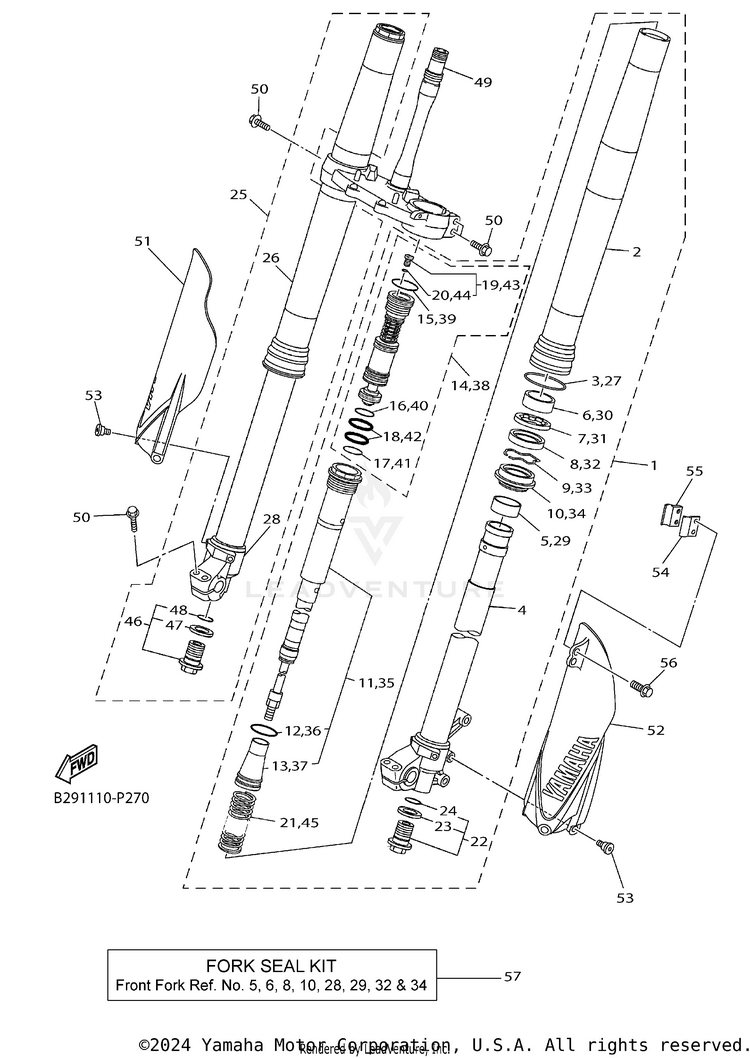 Front Fork Schematic