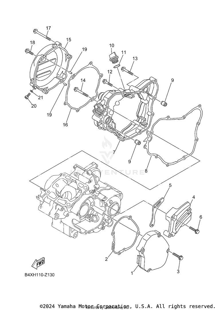 Crankcase Cover 1 Schematic