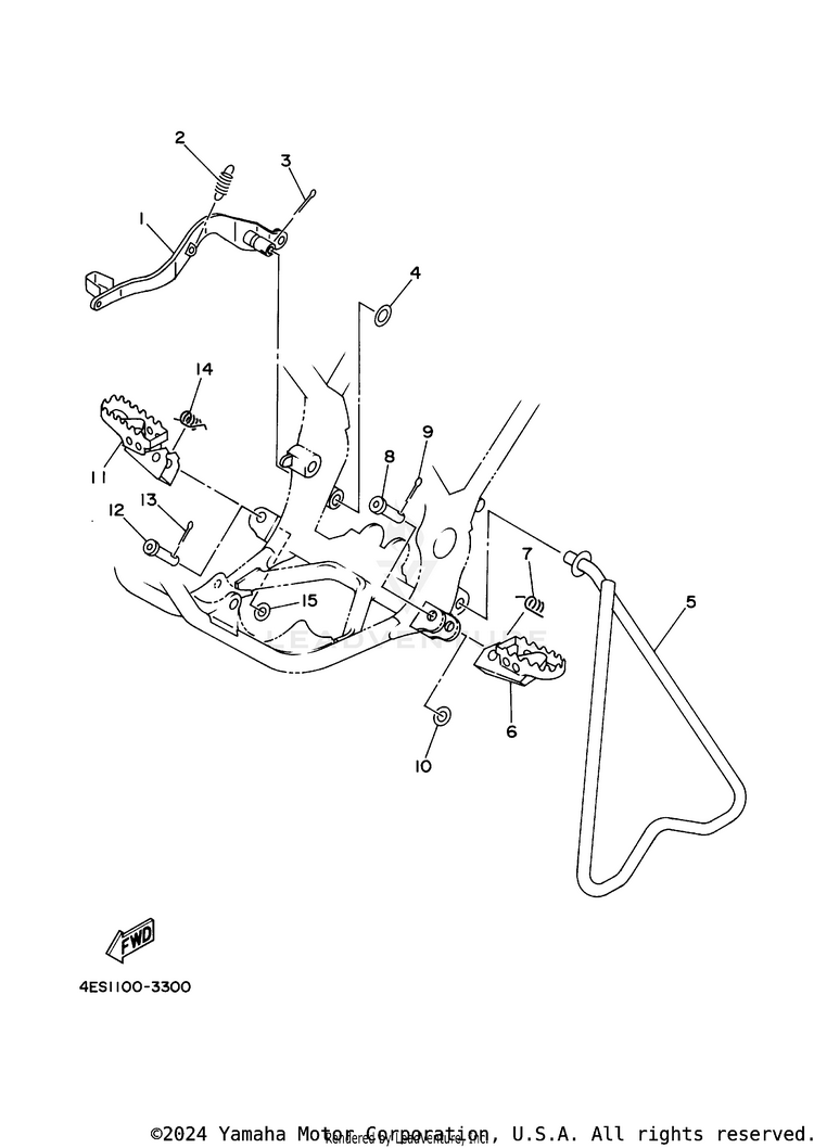 Stand Footrest Schematic