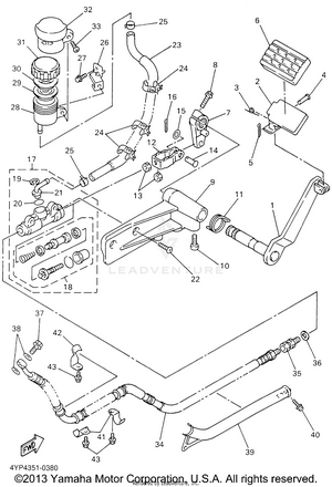 Rear Master Cylinder Schematic