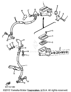 Front Master Cylinder Schematic