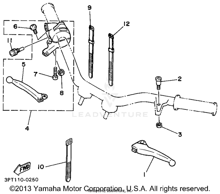 Handle Switch - Lever Schematic