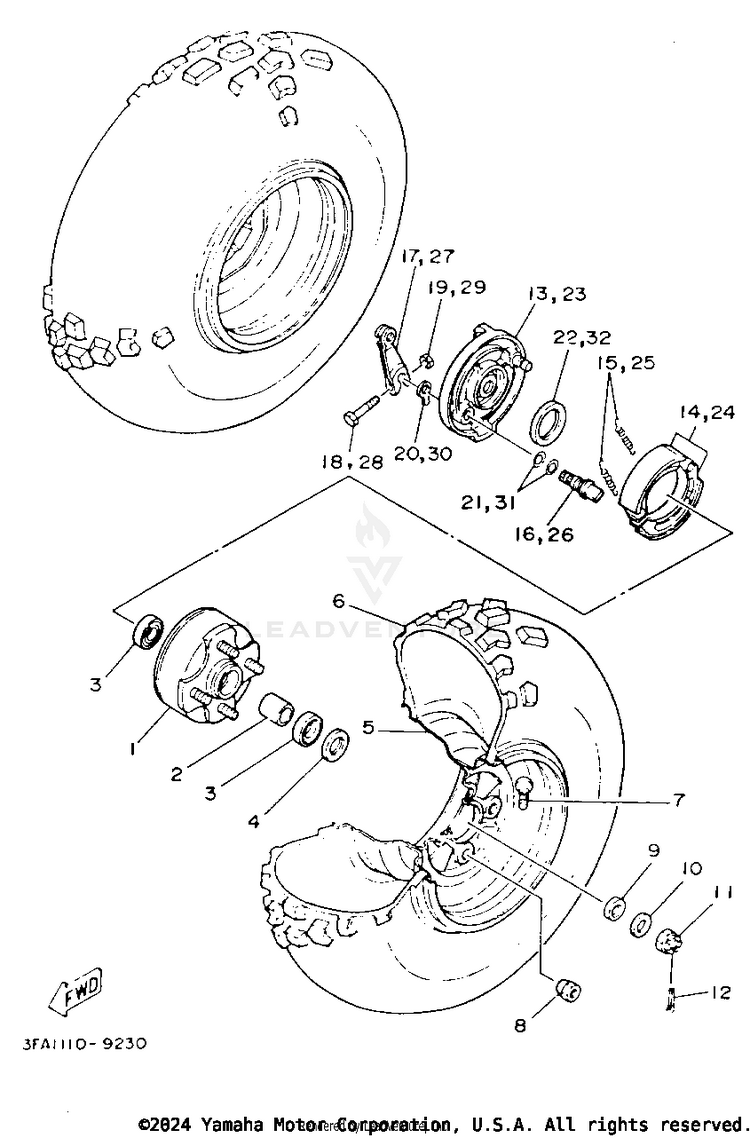 Front Wheel Schematic