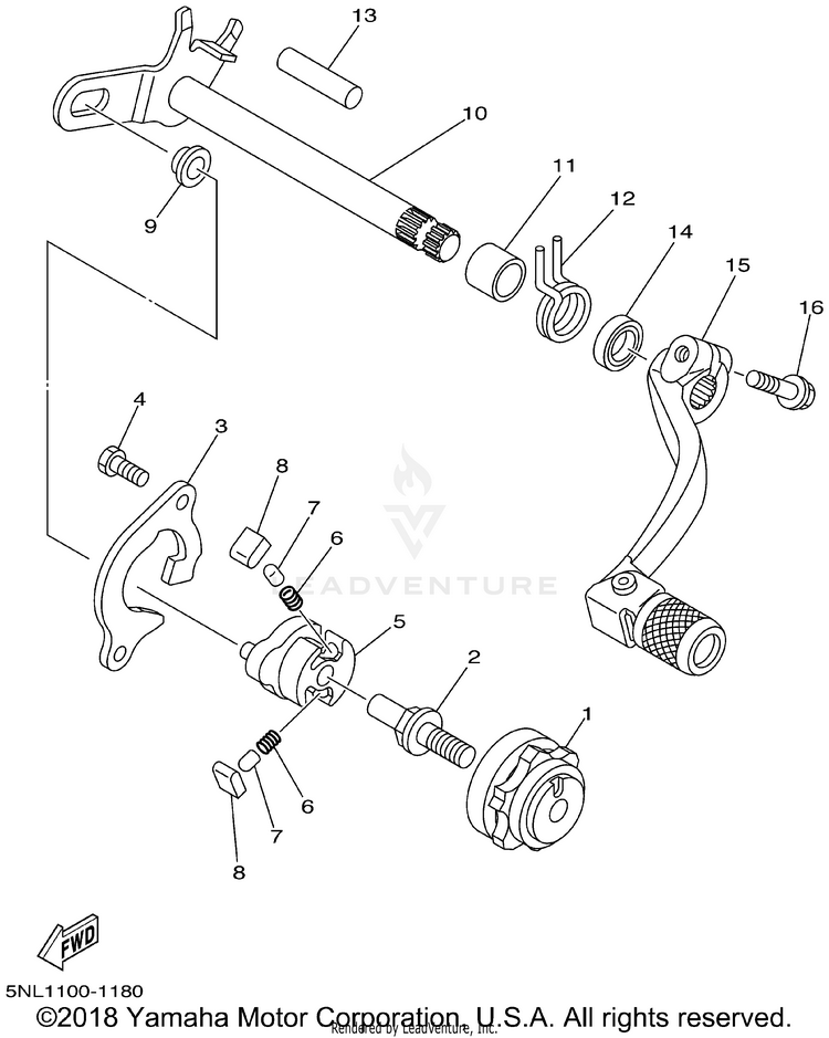 Shift Shaft Schematic