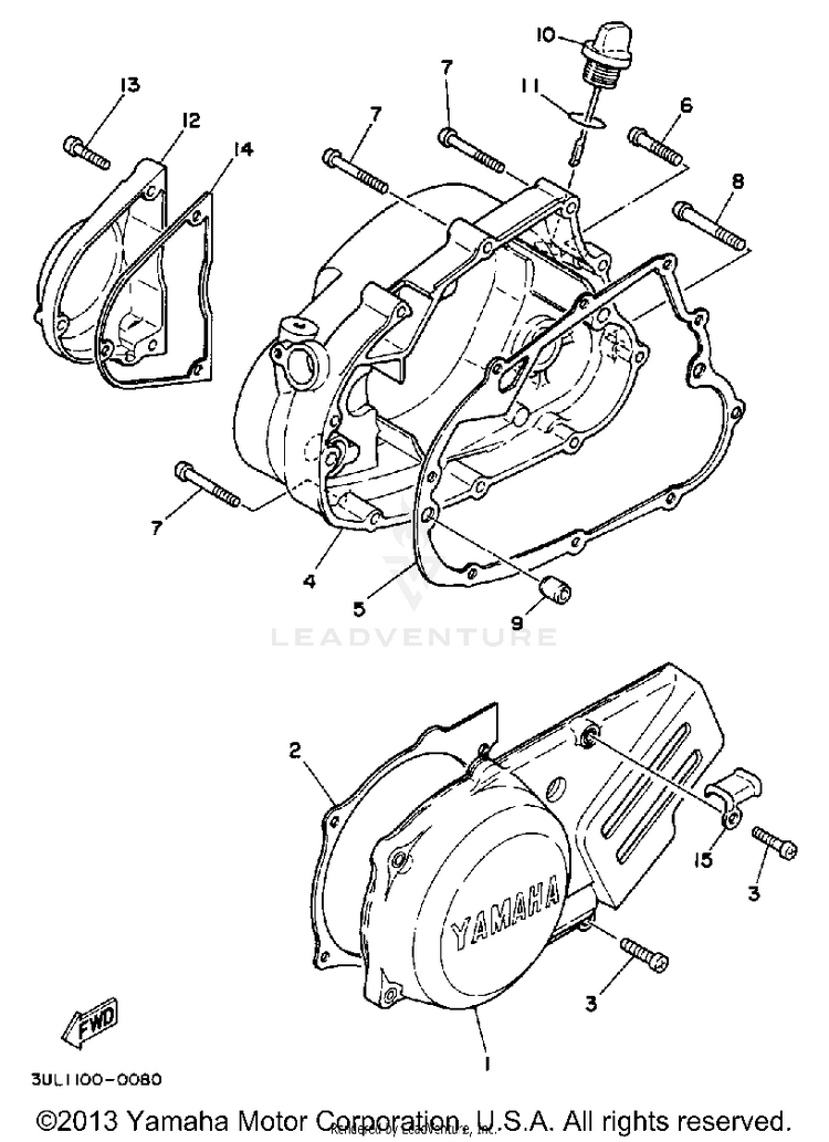 Crankcase Cover 1 Schematic