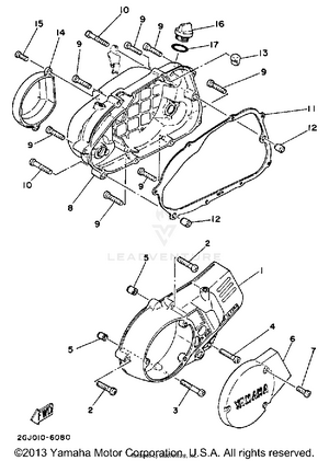 Crankcase Cover 1 Schematic