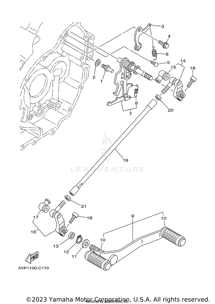Shift Shaft Schematic