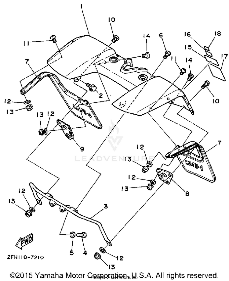 Front Fender Schematic