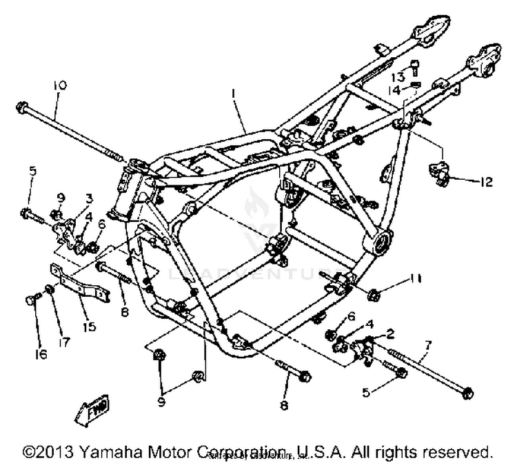 Frame XS1100H - 1981 Schematic