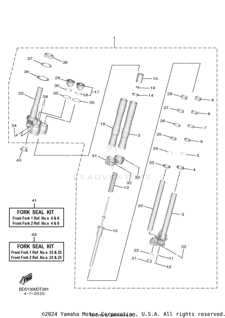 Front Fork 1 Schematic