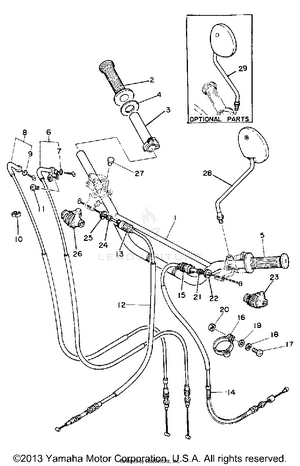 Handlebar Cable Schematic