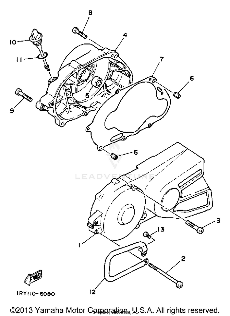 Crankcase-Cover Schematic