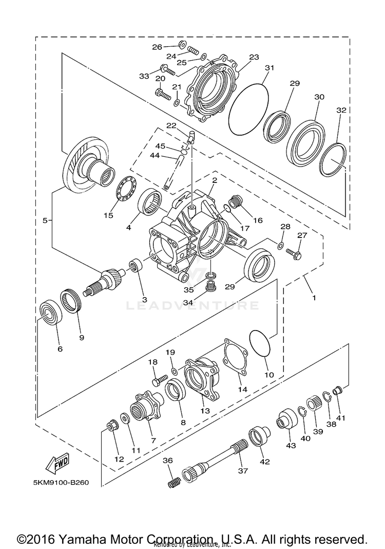 Drive Shaft GRIZZLY 660 - YFM660FR - 2003 Schematic