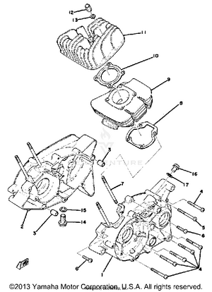 Crankcase - Cylinder Schematic