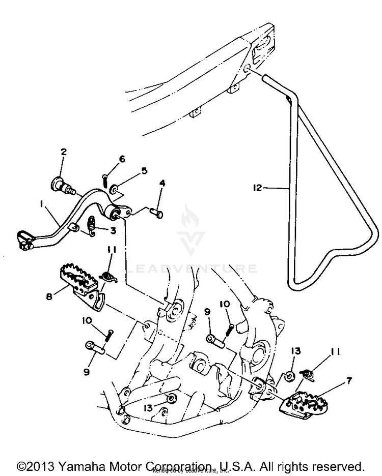 Stand - Footrest Schematic