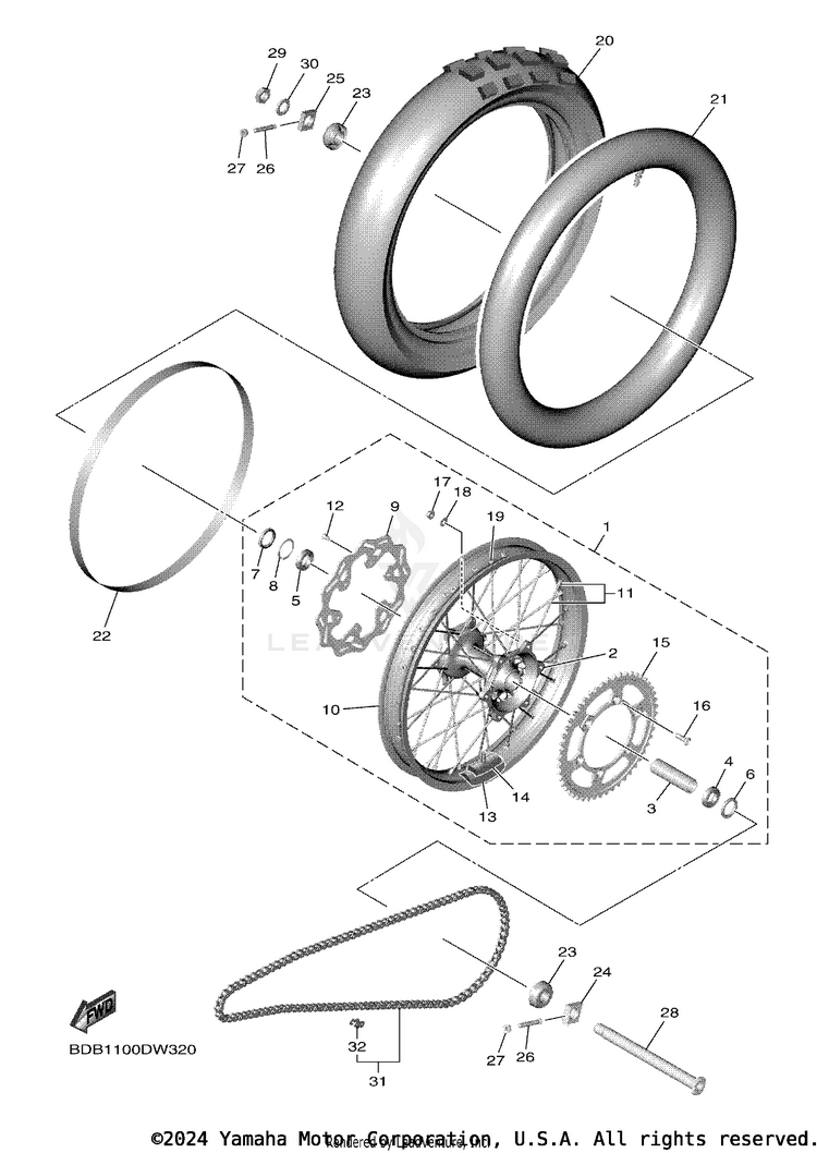 Rear Wheel Schematic