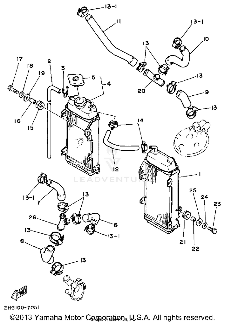 Radiator-Hose Schematic