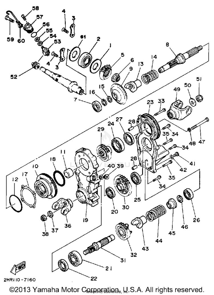 Middle Drive Gear Schematic