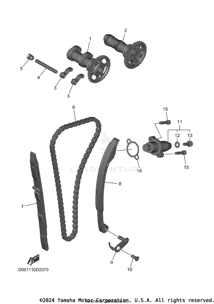 Camshaft & Chain Schematic