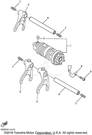 Shift Cam Fork Schematic