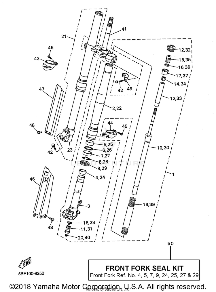 Front Fork Schematic