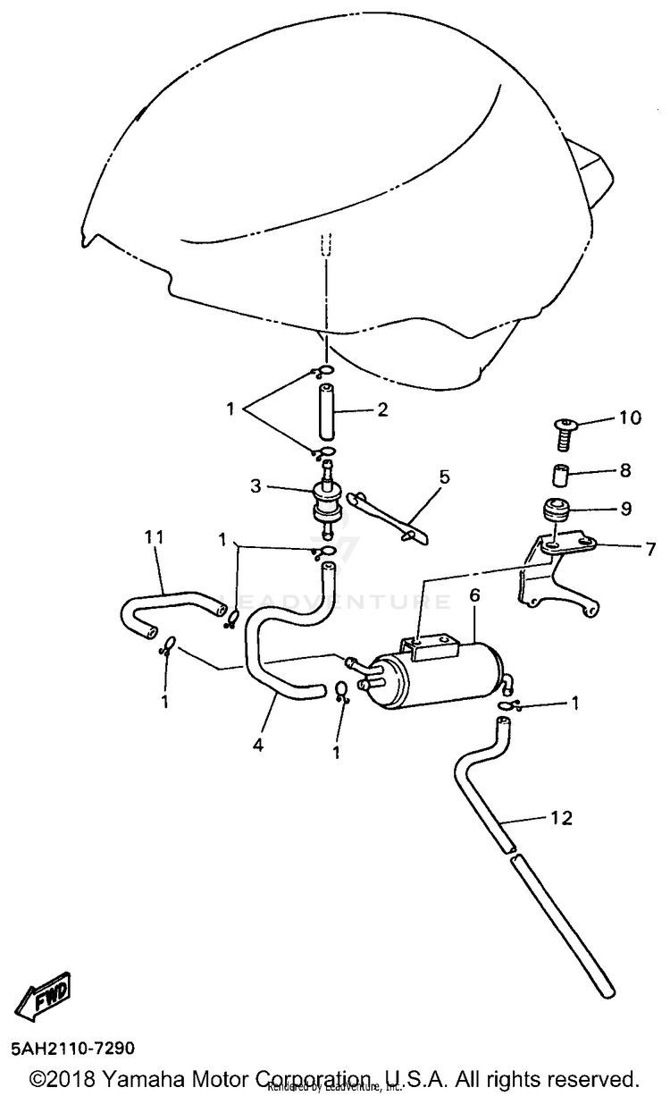 Fuel Tank 2 Yzf600rkc Only Schematic