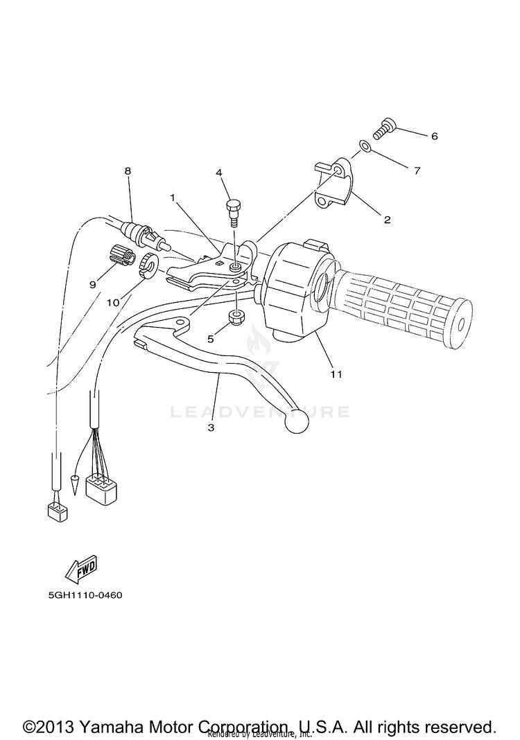 Handle Switch Lever Schematic