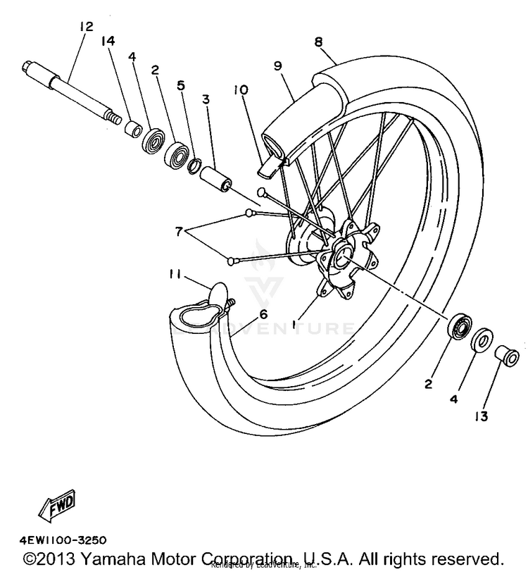 Front Wheel Schematic