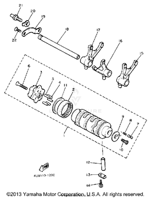 Shift Cam Fork Schematic