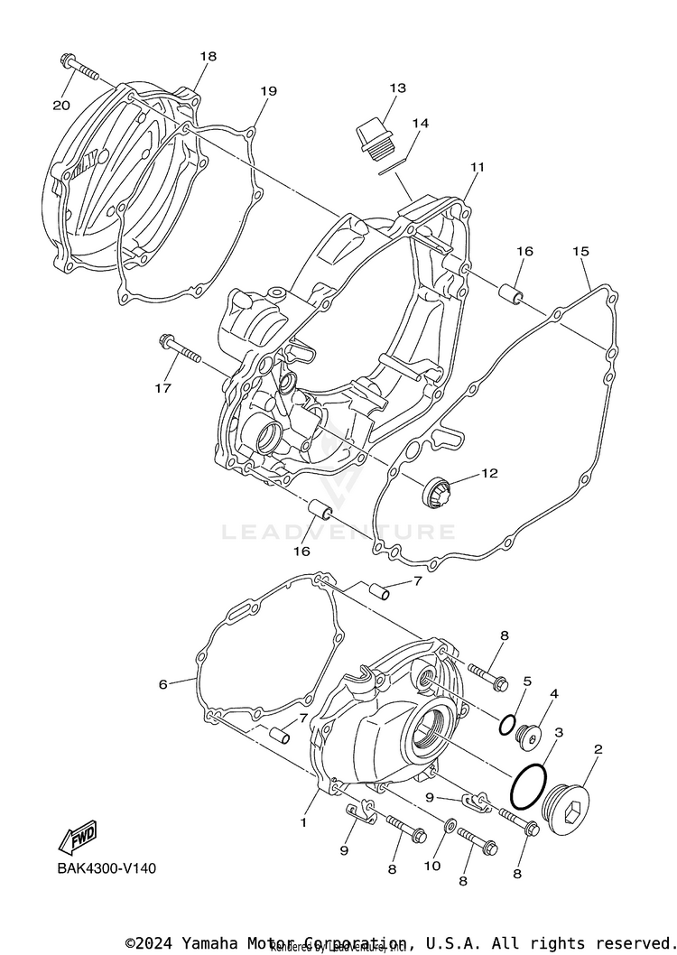Crankcase Cover 1 Schematic