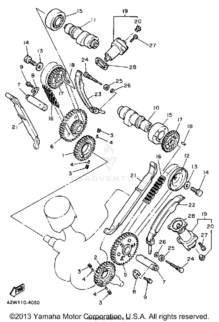 Camshaft Chain Schematic