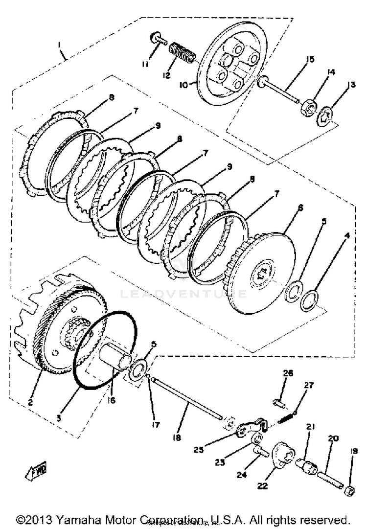 Clutch GT80C - 1976 Schematic