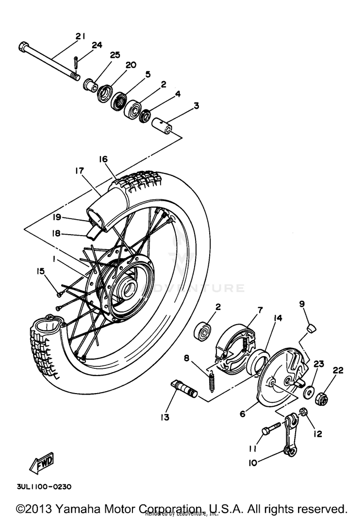 Front Wheel Schematic