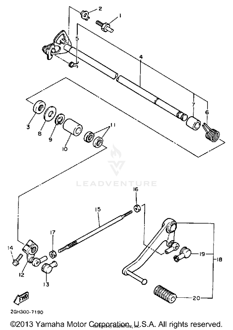Shift Shaft Schematic
