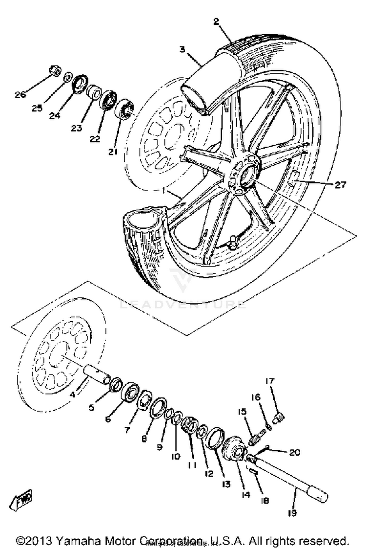 Front Wheel Schematic