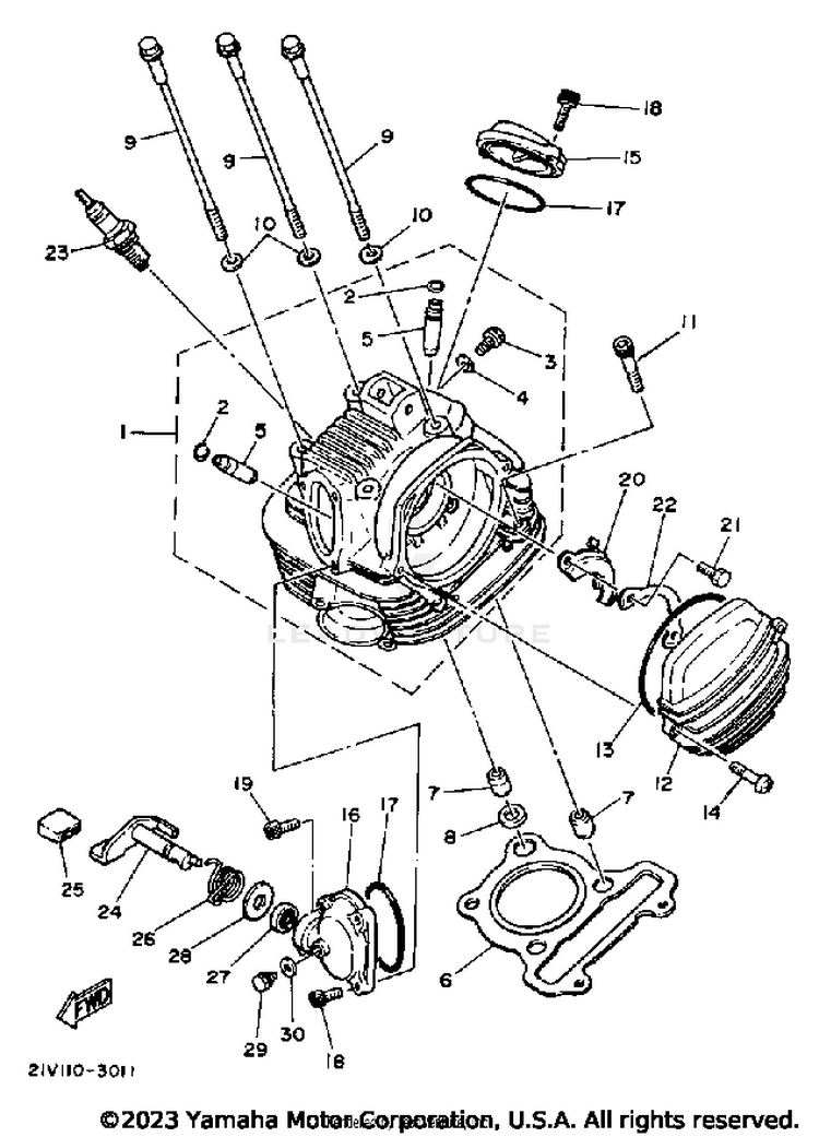 Cylinder Head Schematic