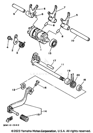 Shift Cam-fork Schematic