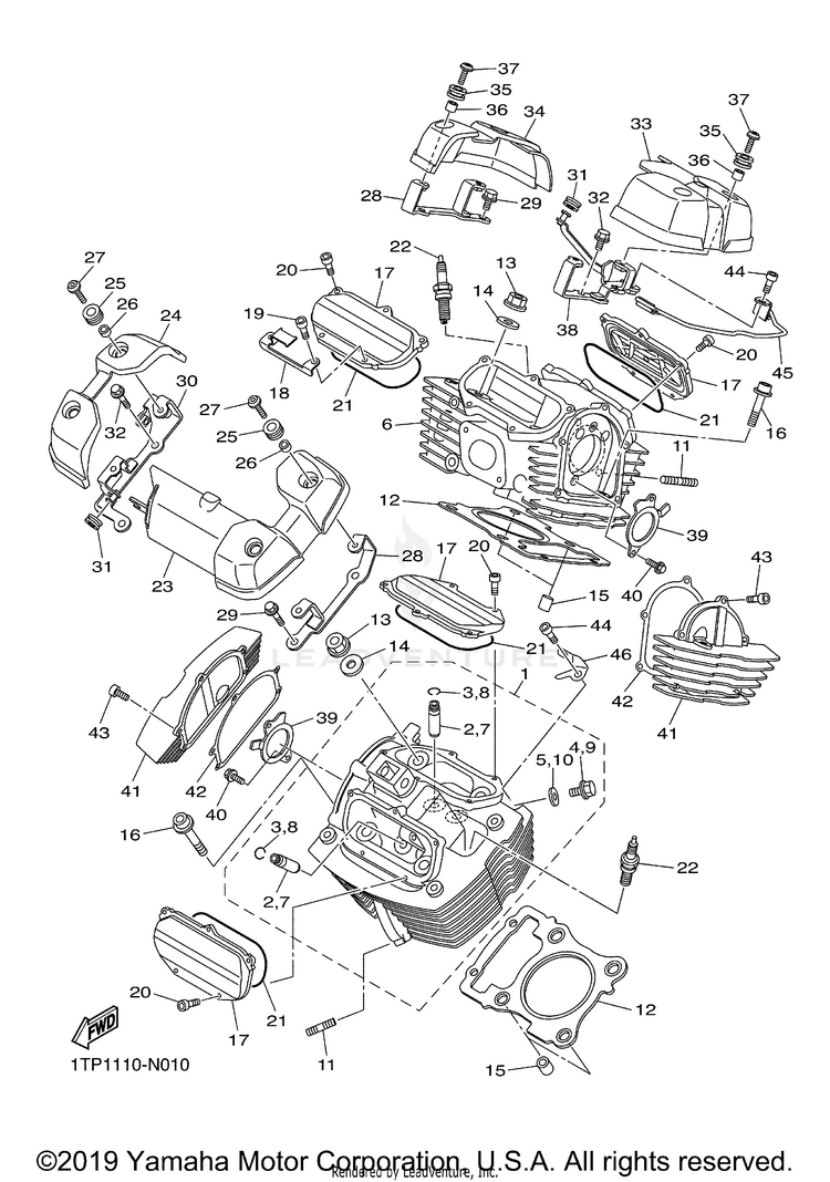 Cylinder Head Schematic