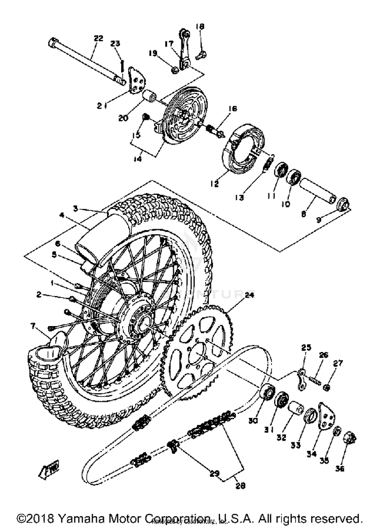 Rear Wheel Schematic
