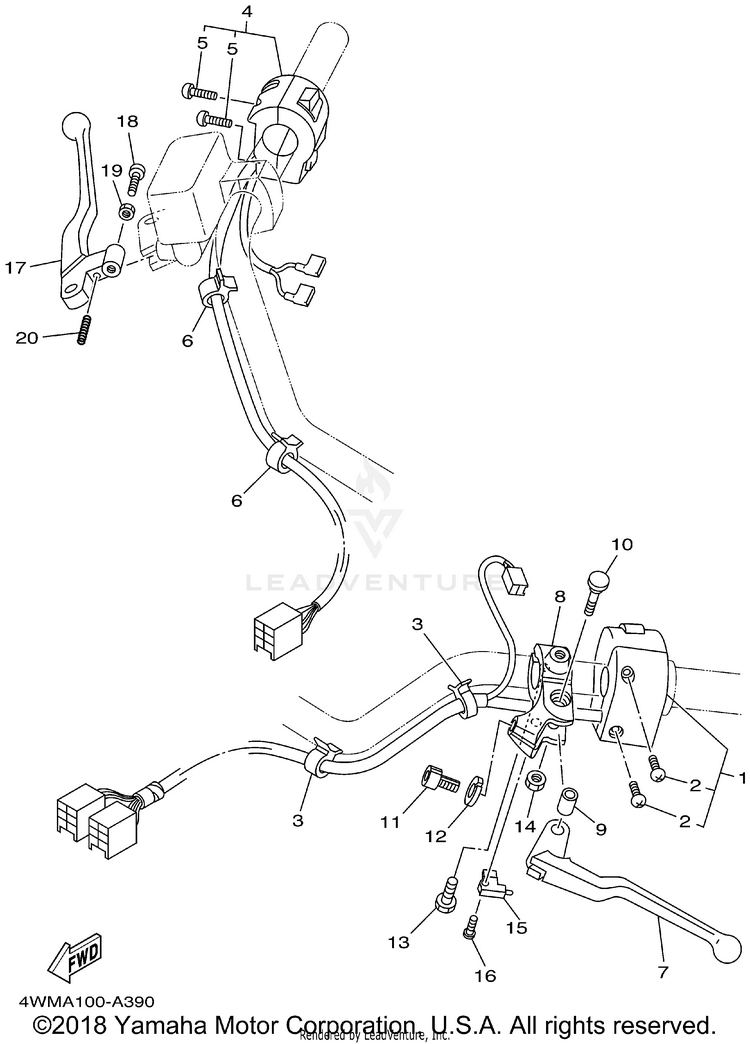 Handle Switch Lever Schematic